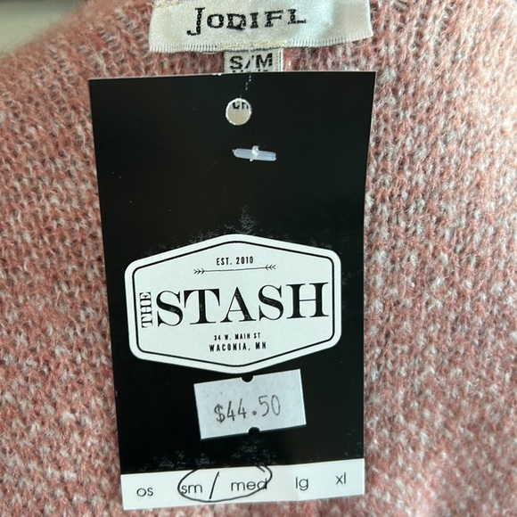 Jodifl geometric pattern gray mauve turquoise open front shawl poncho shrug - Picture 11 of 15